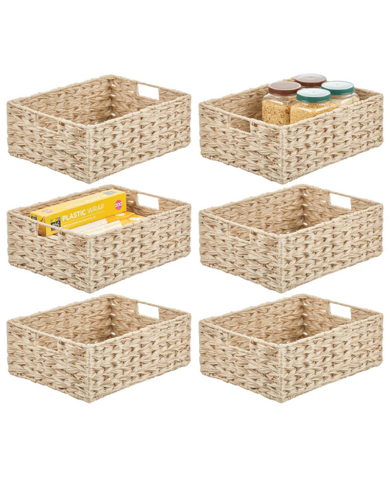 Купить Кухонные гаджеты Woven Farmhouse Kitchen Pantry Storage Basket