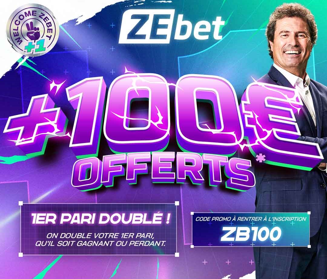 ᐅ Code promo ZEbet ZB100 100€ de bonus en Octobre 2024 ZEbet®