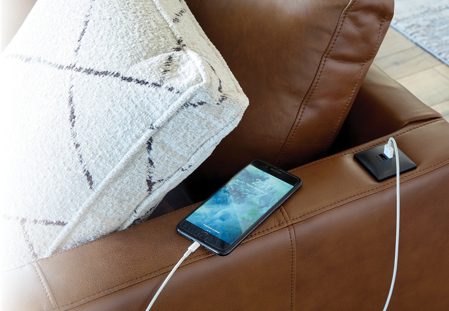 Design Collections Leather ZAYNAH SOFA Best Home Furnishings