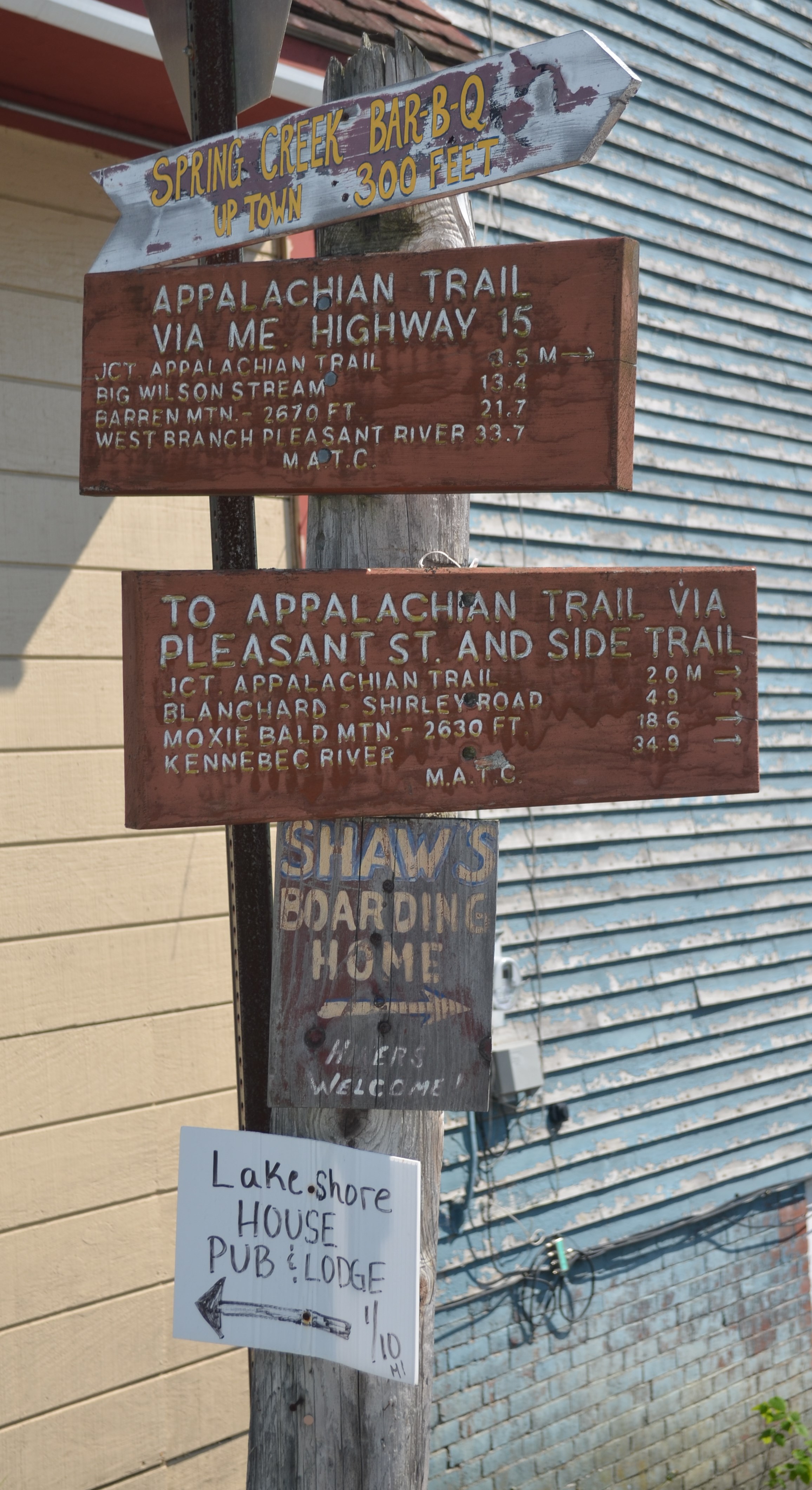 Appalachian Trail Icon For Sale Shaw's Lodging, Monson, ME