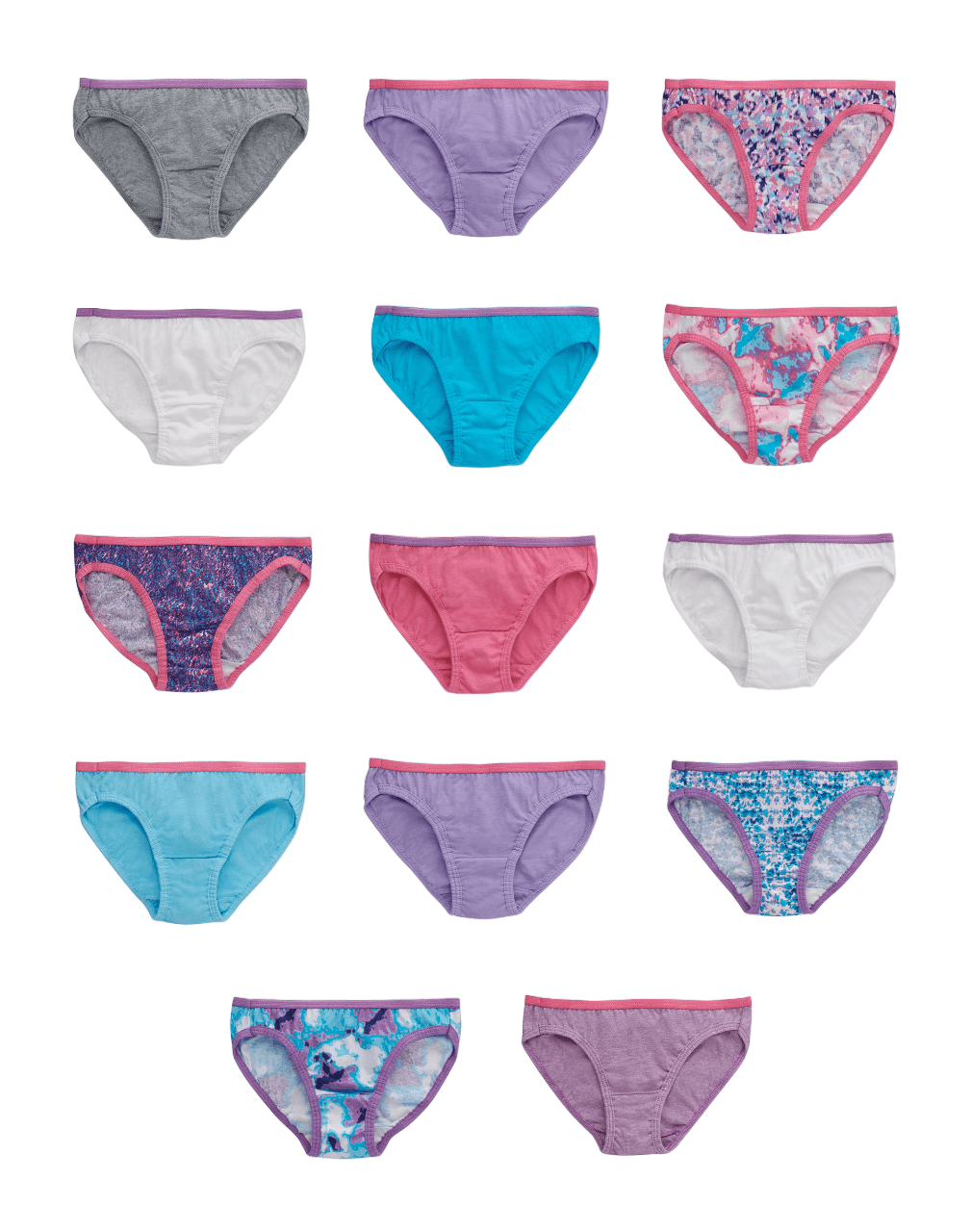 Hanes Girls Underwear Bikini 14Pack Apparel Direct Distributor