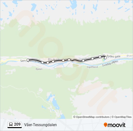 209 Route Schedules, Stops & Maps Skinnarbu (Updated)