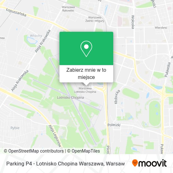 Jak dostać się do Parking P4 Lotnisko Chopina Warszawa w Warsaw