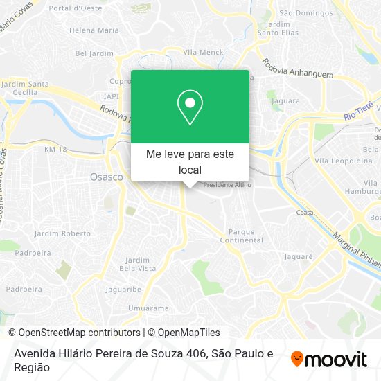 Como chegar até Avenida Hilário Pereira de Souza 406 em Osasco de