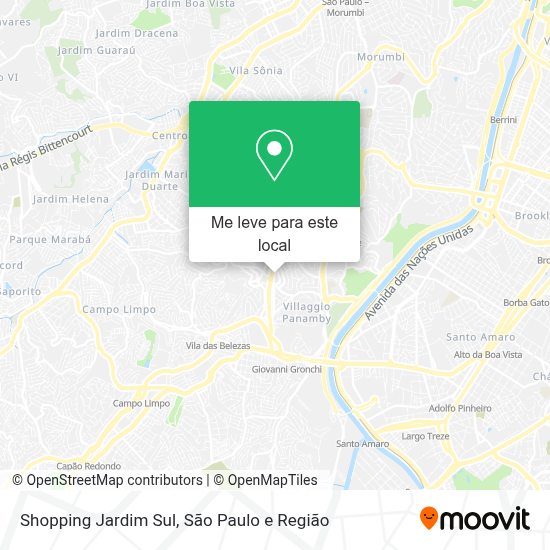 Como chegar até Shopping Jardim Sul em Vila Andrade de ônibus, metrô ou