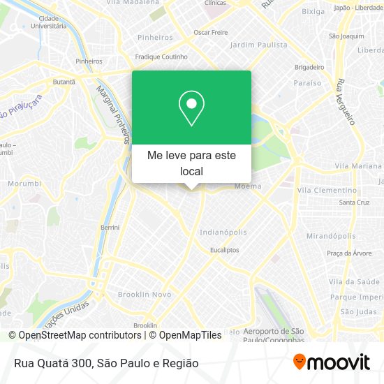 Como chegar até Rua Quatá 300 em Itaim Bibi de Ônibus, Metrô ou Trem?