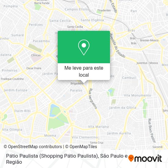 Como chegar até Pátio Paulista Pátio Paulista) em Bela Vista
