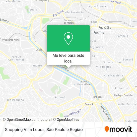 Como chegar até Shopping Villa Lobos em Alto De Pinheiros de ônibus