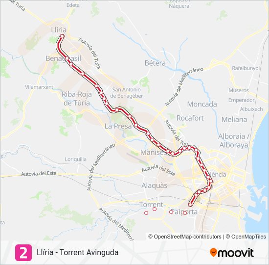 2 Route Schedules Stops Maps Valencia Sud