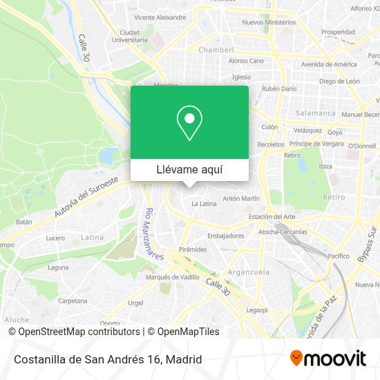 ¿Cómo llegar a Costanilla de San Andrés 16 en Madrid en Autobús, Metro