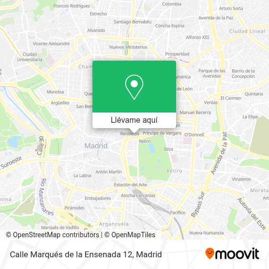 Cómo llegar a Calle Marqués de la Ensenada 12 en Madrid en Autobús