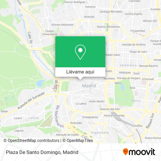 Cómo llegar a Plaza De Santo Domingo en Madrid en Autobús