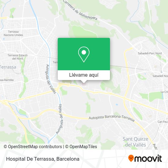 ¿Cómo llegar a Hospital De Terrassa en autobús o tren?