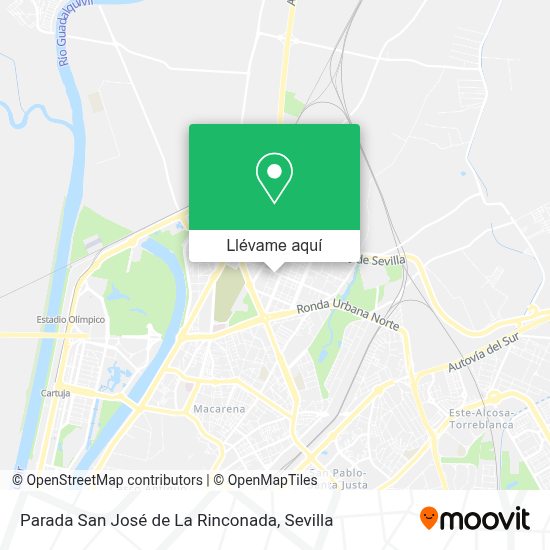 Cómo llegar a Parada San José de La Rinconada en Sevilla en Autobús o