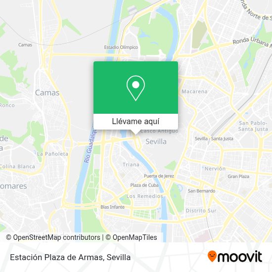 ¿Cómo llegar a Estación Plaza de Armas en Sevilla en Autobús, Metro o Tren?