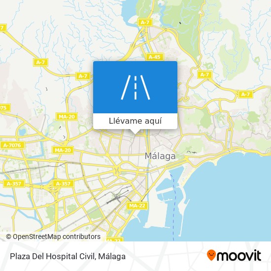 Cómo llegar a Plaza Del Hospital Civil en Málaga en