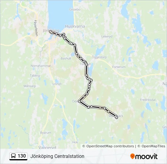tenhults möbler 130 Route: Schedules, Stops & Maps - Jönköping Centralstation (Updated)
