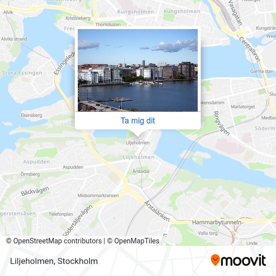 Karta Över Liljeholmen Vägbeskrivningar till Liljeholmen i Stockholm med Buss, Tunnelbana