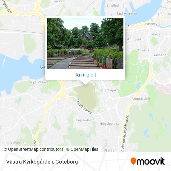 Västra Kyrkogården Göteborg Karta Vägbeskrivningar till Västra Kyrkogården i med Buss eller