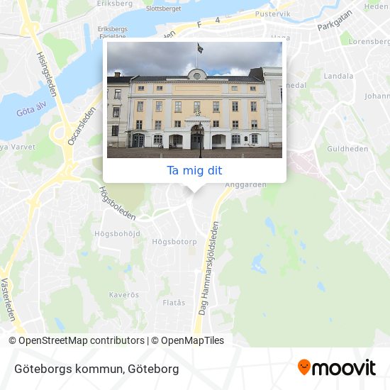 Vägbeskrivningar till kommun i med Buss, Spårväg