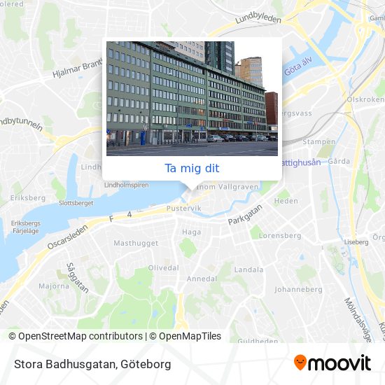 Vägbeskrivningar till Stora Badhusgatan i med Buss, Spårväg