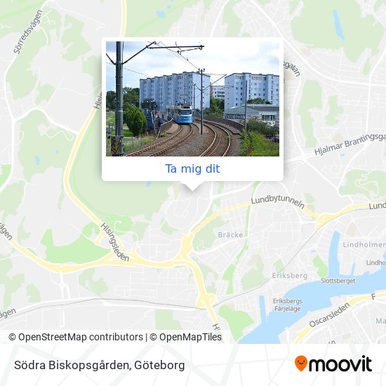 Biskopsgården Göteborg Karta Vägbeskrivningar till Södra Biskopsgården i med Buss, Spårväg