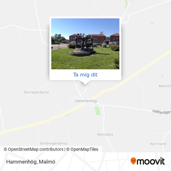 Karta Hammenhög Vägbeskrivningar till Hammenhög i Simrishamn med Buss, Tåg eller Spårvagn?