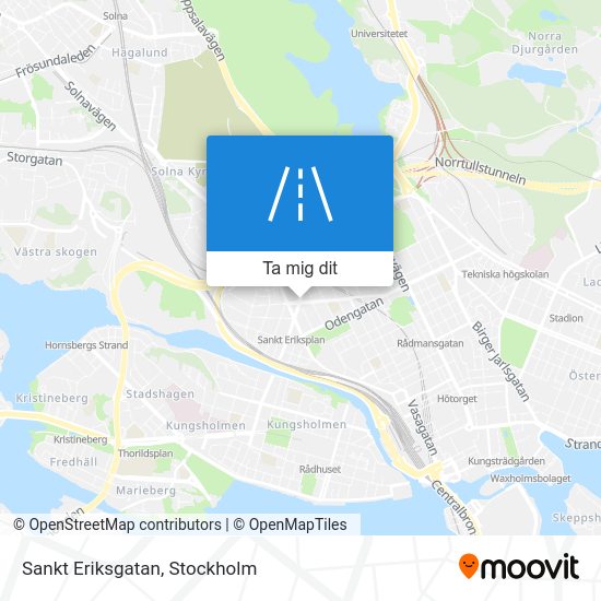 Hur du tar dig till Sankt Eriksgatan, Stockholm med tunnelbana, buss