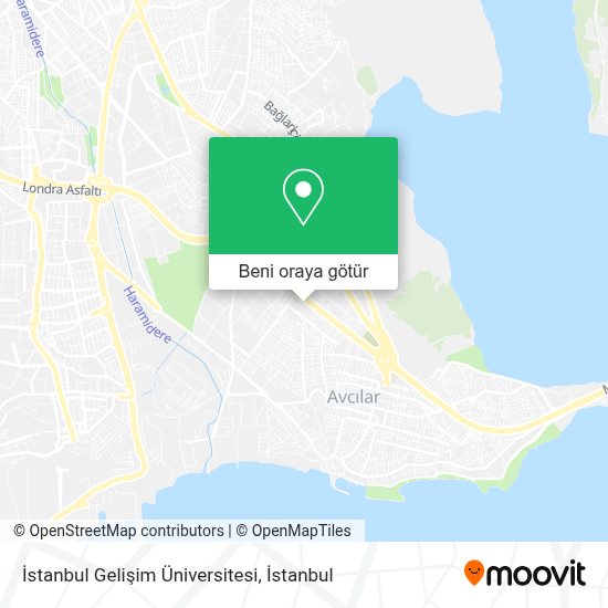 İstanbul Gelişim Üniversitesi, Avcilar nerede, otobüs, minibüs / dolmuş