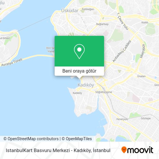 IstanbulKart Basvuru Merkezi Kadıköy nerede, otobüs, minibüs / dolmuş