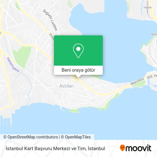 İstanbul Kart Başvuru Merkezi ve Tim, Avcilar nerede, otobüs, minibüs