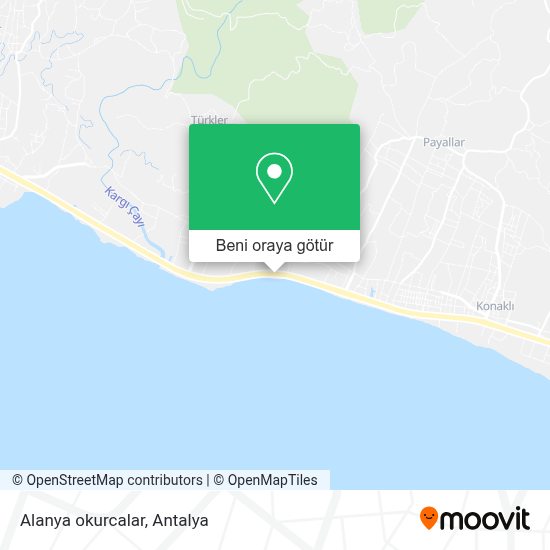 Okurcalar Türkei Karte Alanya okurcalar, Alanya nerede, Otobüs ile nasıl gidilir? Moovit