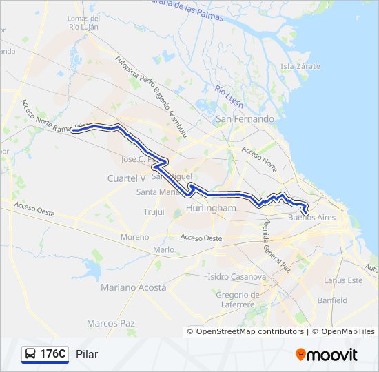 176c Route Schedules, Stops & Maps Pilar (Updated)