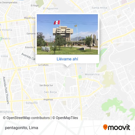 Como Llegar A Pentagonito En San Borja En Autobus