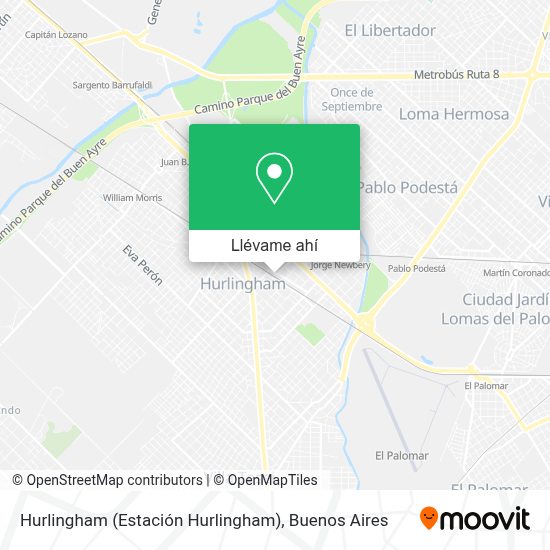 ¿Cómo llegar a Hurlingham (Estación Hurlingham) en Morón en Colectivo o
