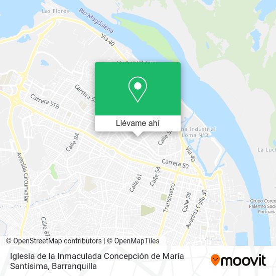 ¿Cómo llegar a Iglesia de la Inmaculada Concepción de María Santísima