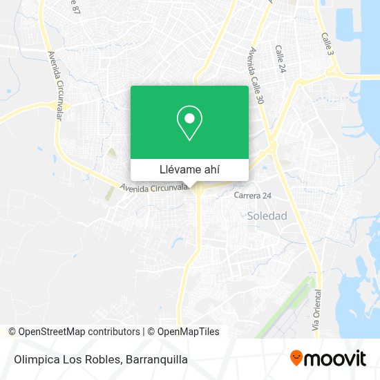 ¿Cómo llegar a Olimpica Los Robles en Barranquilla en autobús?