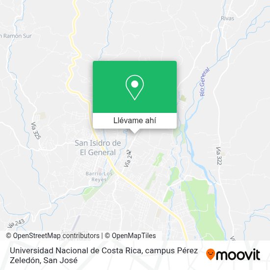 ¿Cómo llegar a Universidad Nacional de Costa Rica, campus Pérez Zeledón