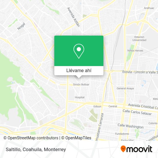 ¿Cómo llegar a Saltillo, Coahuila en Nuevo León en autobús o Metrorrey?