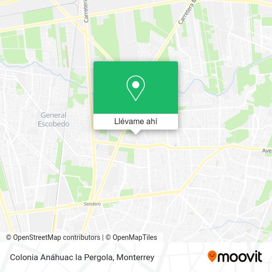 ¿Cómo llegar a Colonia Anáhuac la Pergola en Nuevo León en Autobús o