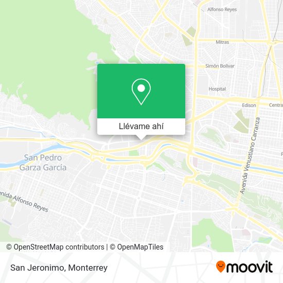 ¿Cómo llegar a San Jeronimo en Nuevo León en autobús o Metrorrey?