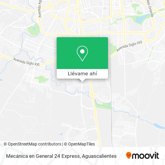 ¿Cómo llegar a Mecánica en General 24 Express en Aguascalientes en Autobús?