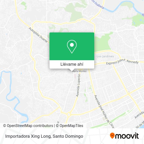 ¿Cómo llegar a Importadora Xing Long en Santo Domingo en Autobús o Metro?