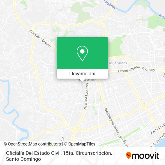 ¿Cómo llegar a Oficialía Del Estado Civil, 15ta. Circunscripción en