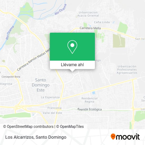 ¿Cómo llegar a Los Alcarrizos en Santo Domingo en autobús?