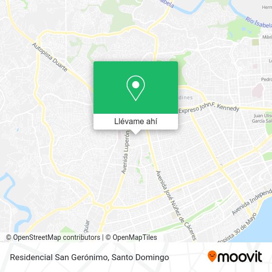 ¿Cómo llegar a Residencial San Gerónimo en Santo Domingo en autobús o