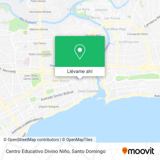 ¿Cómo llegar a Centro Educativo Divino Niño en Distrito Nacional en