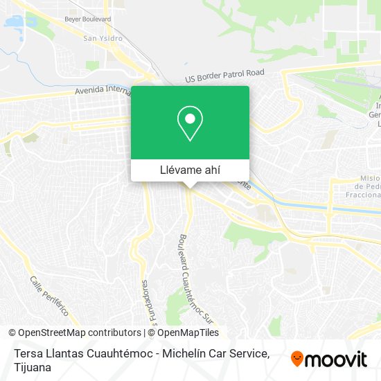 ¿Cómo llegar a Tersa Llantas Cuauhtémoc Michelín Car Service en Tijuana en Autobús?