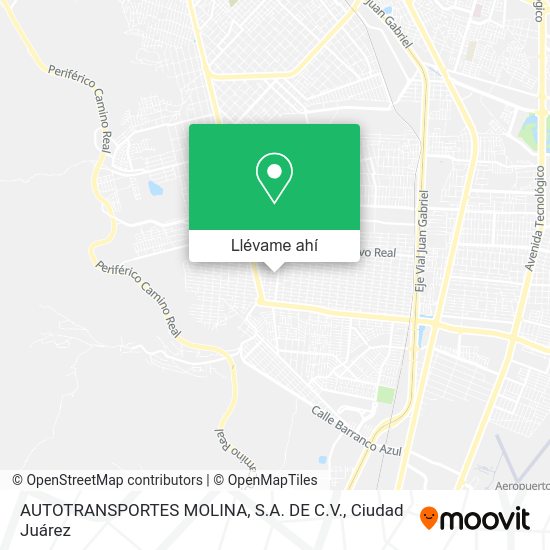 ¿Cómo llegar a AUTOTRANSPORTES MOLINA, S.A. DE C.V. en Juarez en Autobús?