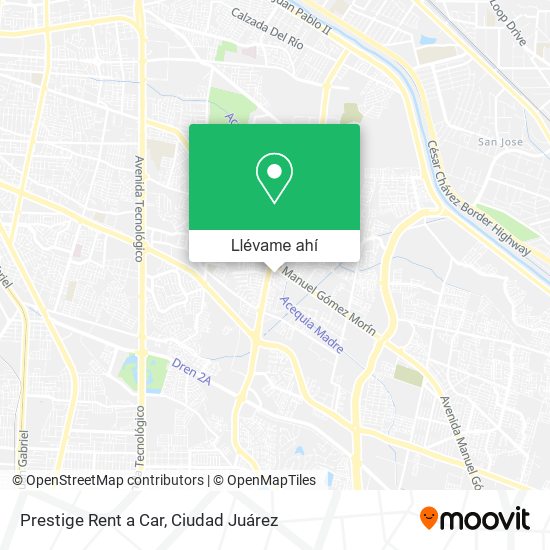 ¿Cómo llegar a Prestige Rent a Car en Juarez en Autobús?
